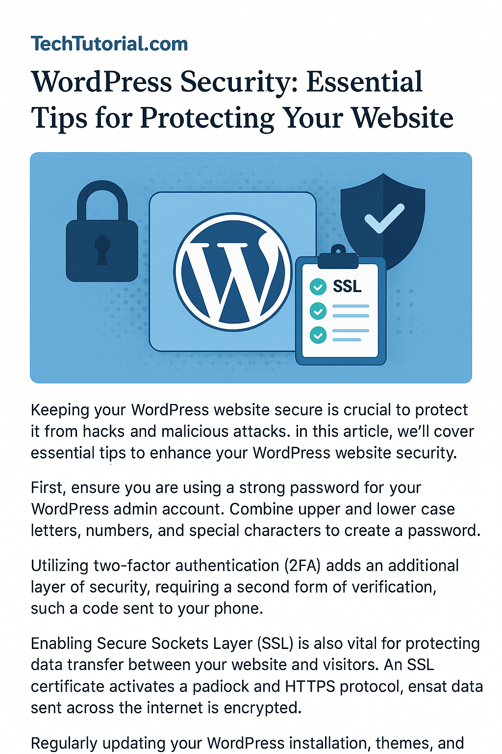secure your wordpress